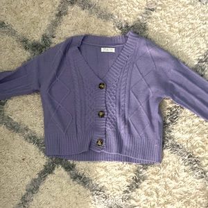 Purple Full Circle Treats Sweater
